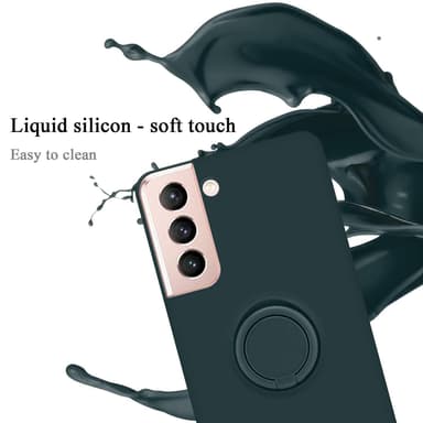 Deksel Samsung Galaxy S21 5G Ring Case (grønn)