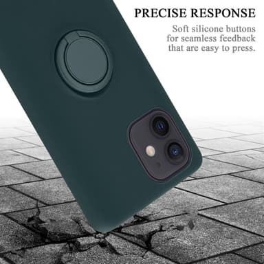 Deksel iPhone 12 MINI Ring Case (grønn)