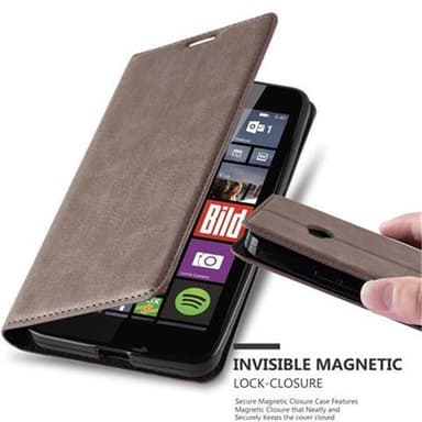 Nokia Lumia 640 lommebokdeksel case (brun)