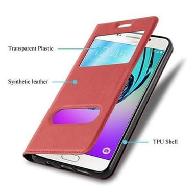 Samsung Galaxy A5 2016 lommebokdeksel cover (rød)