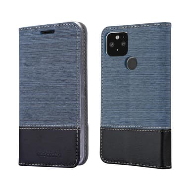 Google PIXEL 5 lommebokdeksel etui (blå)