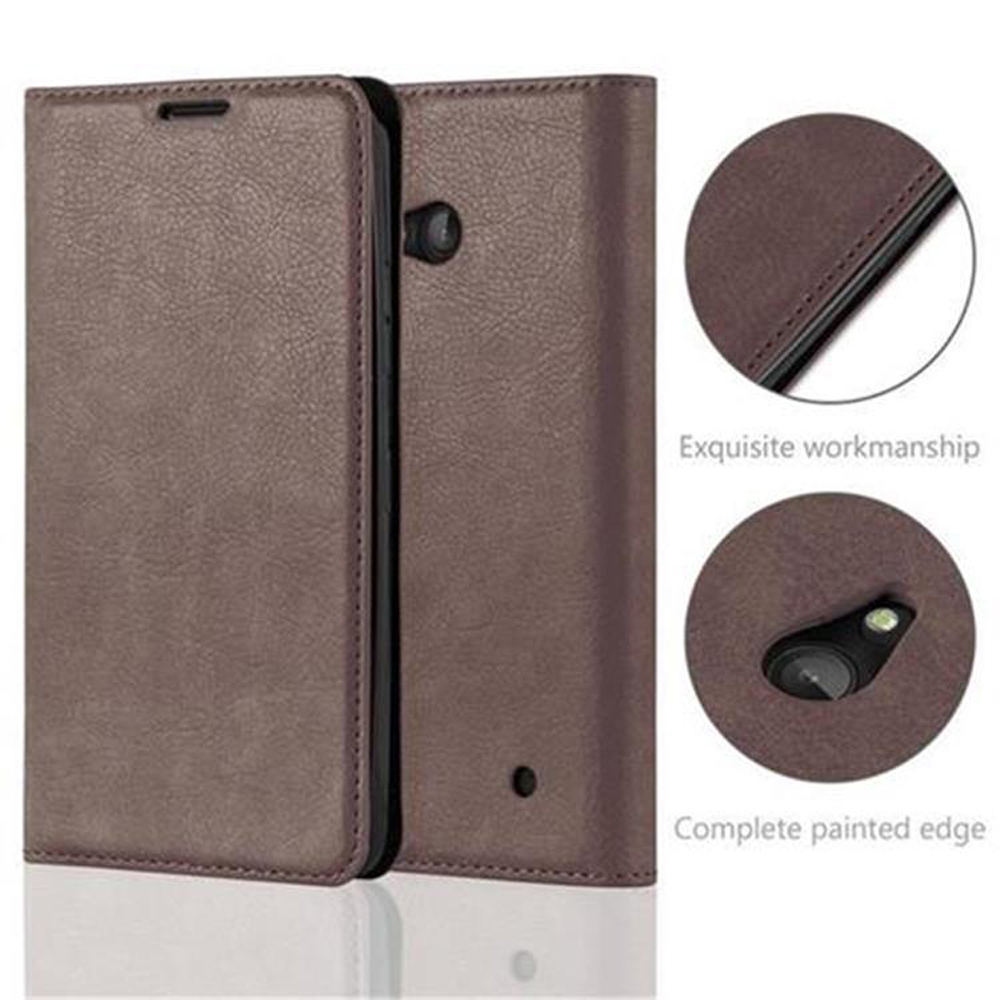 Nokia Lumia 640 lommebokdeksel case (brun)