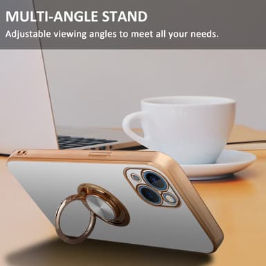 iPhone 13 MINI silikondeksel case (hvit)