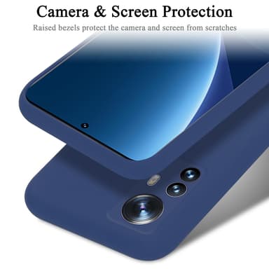 Xiaomi 12 PRO silikondeksel case (blå)