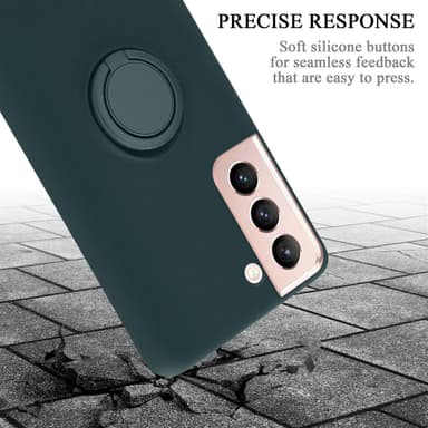 Deksel Samsung Galaxy S21 5G Ring Case (grønn)