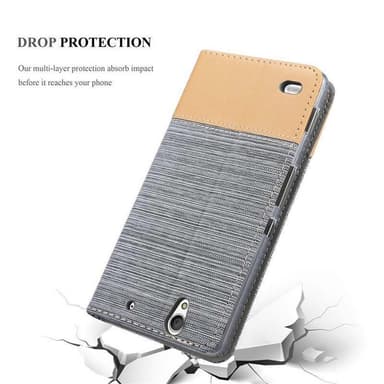 Sony Xperia C4 lommebokdeksel etui (grå)