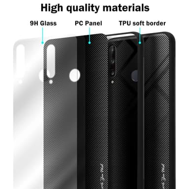 Huawei P40 LITE E Deksel Case Cover (svart)