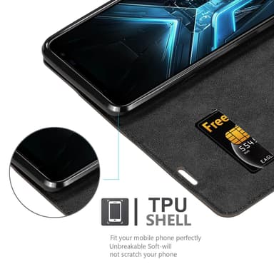 Asus ROG Phone 3 lommebokdeksel case (brun)