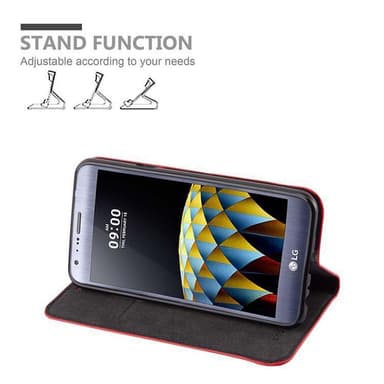 LG X CAM lommebokdeksel case (rød)