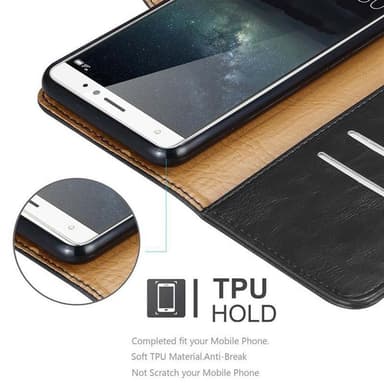 Huawei MATE S lommebokdeksel etui (svart)