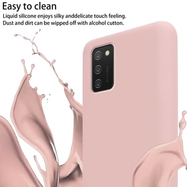 Deksel Samsung Galaxy A02s med Halskjede (rosa)