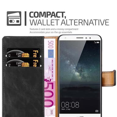 Huawei MATE S lommebokdeksel etui (svart)