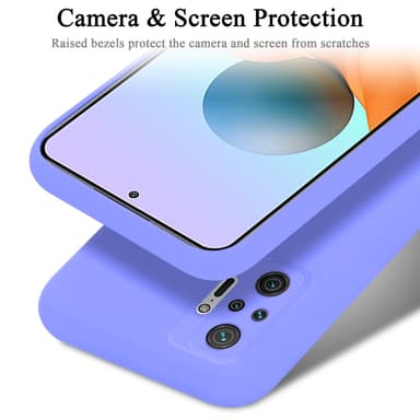 Xiaomi RedMi NOTE 10 PRO silikondeksel case (lilla)