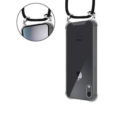 iPhone XR Deksel med Halskjede (svart)