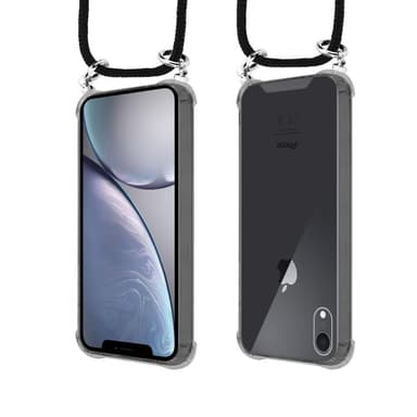 iPhone XR Deksel med Halskjede (svart)