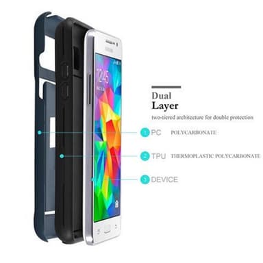 Samsung Galaxy GRAND PRIME Deksel Case Cover (blå)