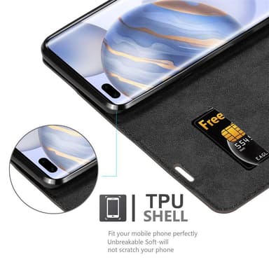 Honor 30S lommebokdeksel case (brun)