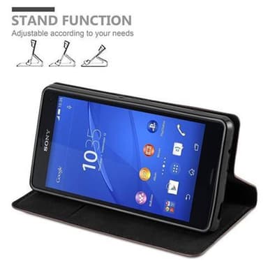 Sony Xperia Z3 COMPACT lommebokdeksel case (brun)