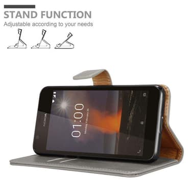 Nokia 1 2018 lommebokdeksel etui (brun)