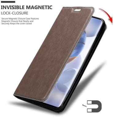 Honor 30S lommebokdeksel case (brun)