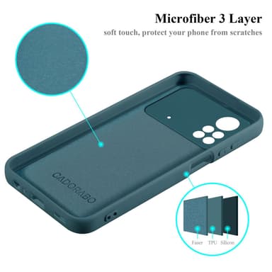 Xiaomi Poco X4 Pro silikondeksel case (grønn)