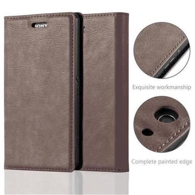 Sony Xperia Z3 COMPACT lommebokdeksel case (brun)