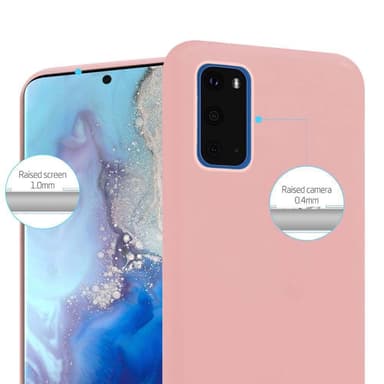 Deksel Samsung Galaxy S20 Silikon cover (rosa)