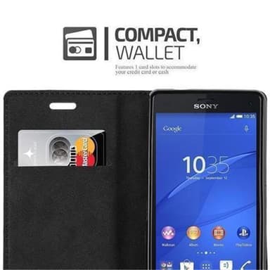 Sony Xperia Z3 COMPACT lommebokdeksel case (brun)
