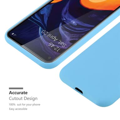 Deksel Samsung Galaxy A60 / M40 Silikon cover (blå)