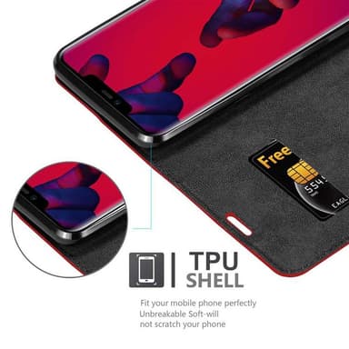 Huawei MATE 20 PRO lommebokdeksel case (rød)
