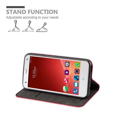 ZTE Blade S6 lommebokdeksel case (rød)