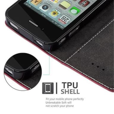 iPhone 4 / 4S Deksel Case Cover (rød)