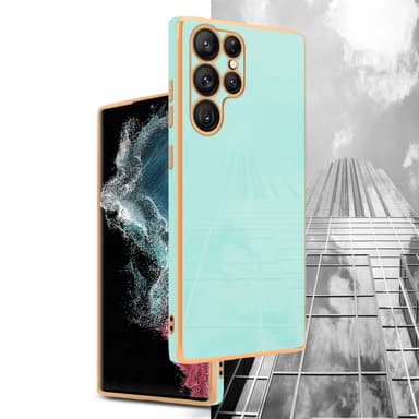 Samsung Galaxy S22 ULTRA silikondeksel case (grønn)
