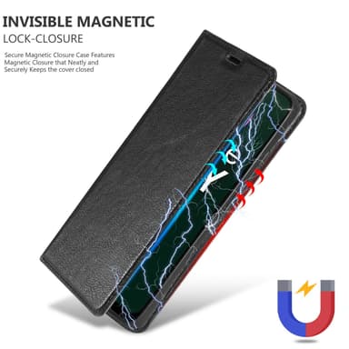 Realme C21Y / C25Y lommebokdeksel case (svart)