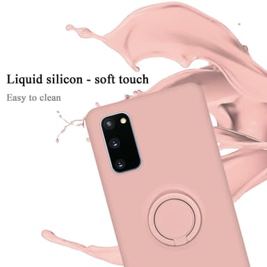 Deksel Samsung Galaxy S20 FE Ring Case (rosa)