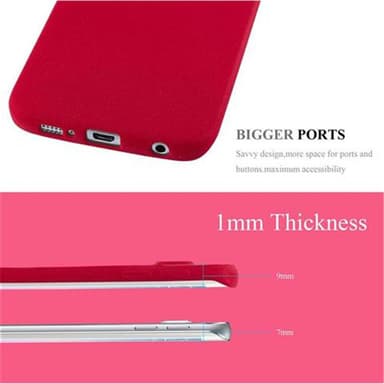 Deksel Samsung Galaxy S6 EDGE case (rød)