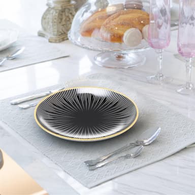 4x Porselenstallerken Tallerken Serveringsfat 15,3cm
