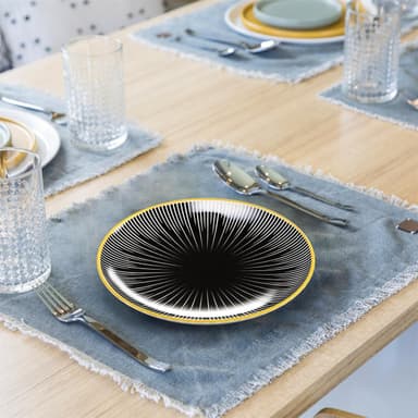 4x Porselenstallerken Tallerken Serveringsfat 15,3cm