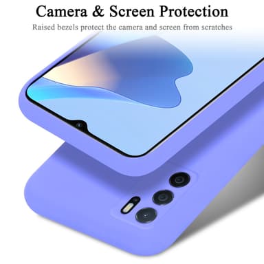 Oppo A16s / A54s silikondeksel case (lilla)