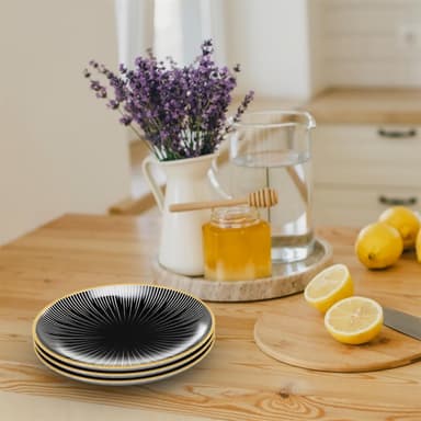 4x Porselenstallerken Tallerken Serveringsfat 15,3cm