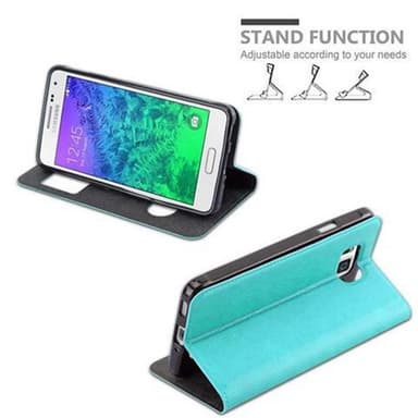 Samsung Galaxy ALPHA lommebokdeksel cover (turkis)