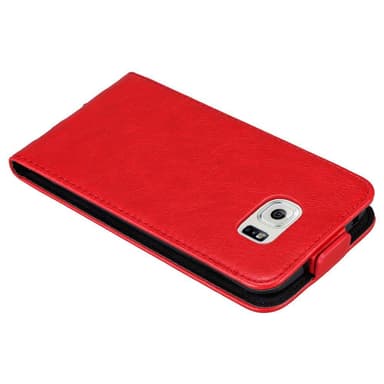 Samsung Galaxy S6 EDGE deksel flip cover (rød)