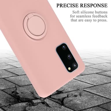 Deksel Samsung Galaxy S20 FE Ring Case (rosa)
