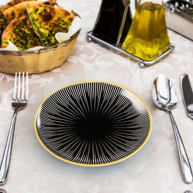 4x Porselenstallerken Tallerken Serveringsfat 15,3cm