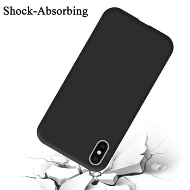 iPhone X / XS silikondeksel case (svart)