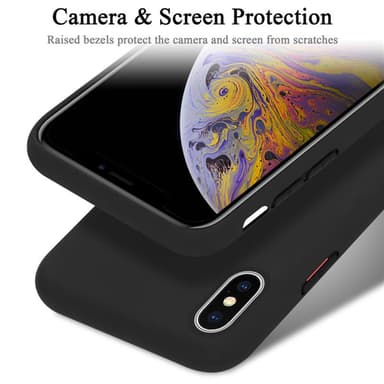 iPhone X / XS silikondeksel case (svart)