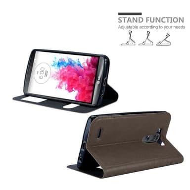 LG G3 lommebokdeksel cover (brun)