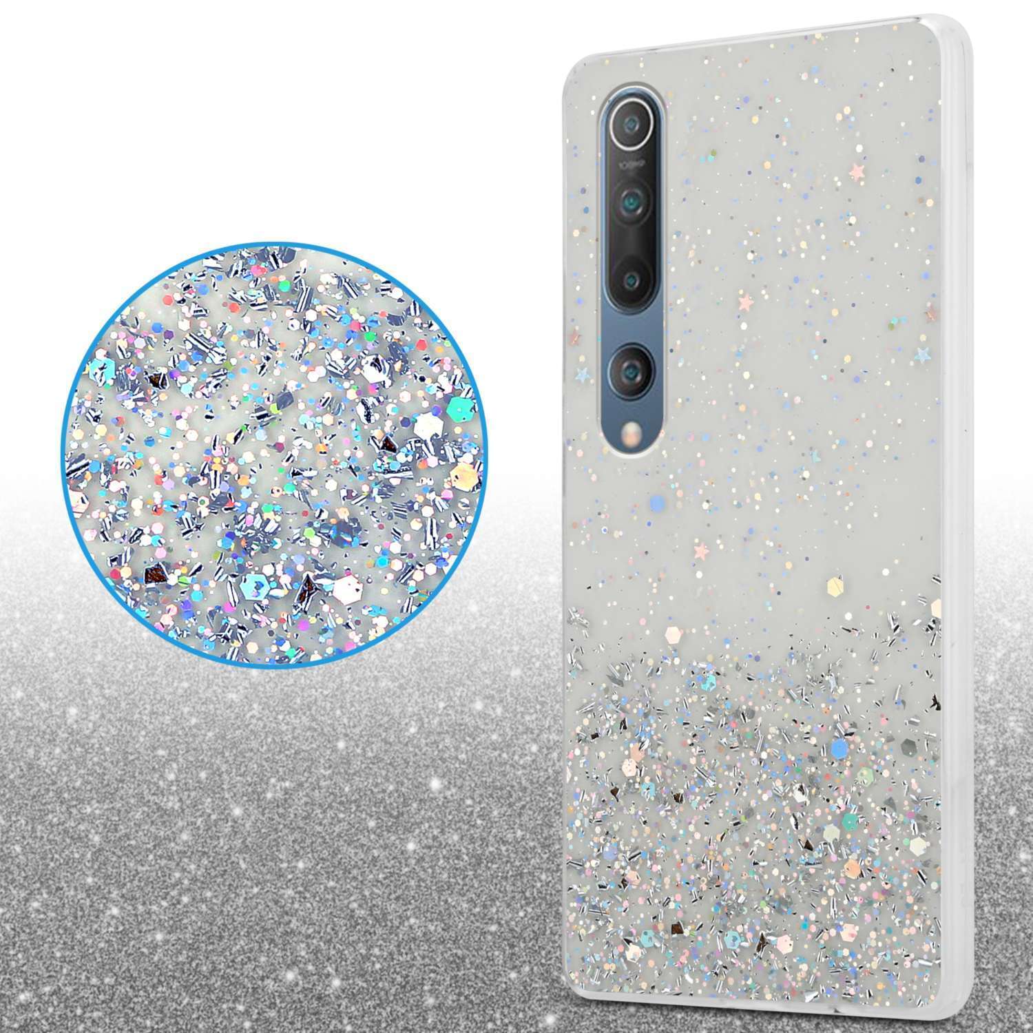 Xiaomi Mi 10 / Mi 10 PRO Silikondeksel Glitter