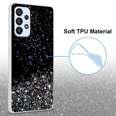 Samsung Galaxy A33 5G Silikondeksel Glitter (svart)