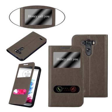 LG G3 lommebokdeksel cover (brun)